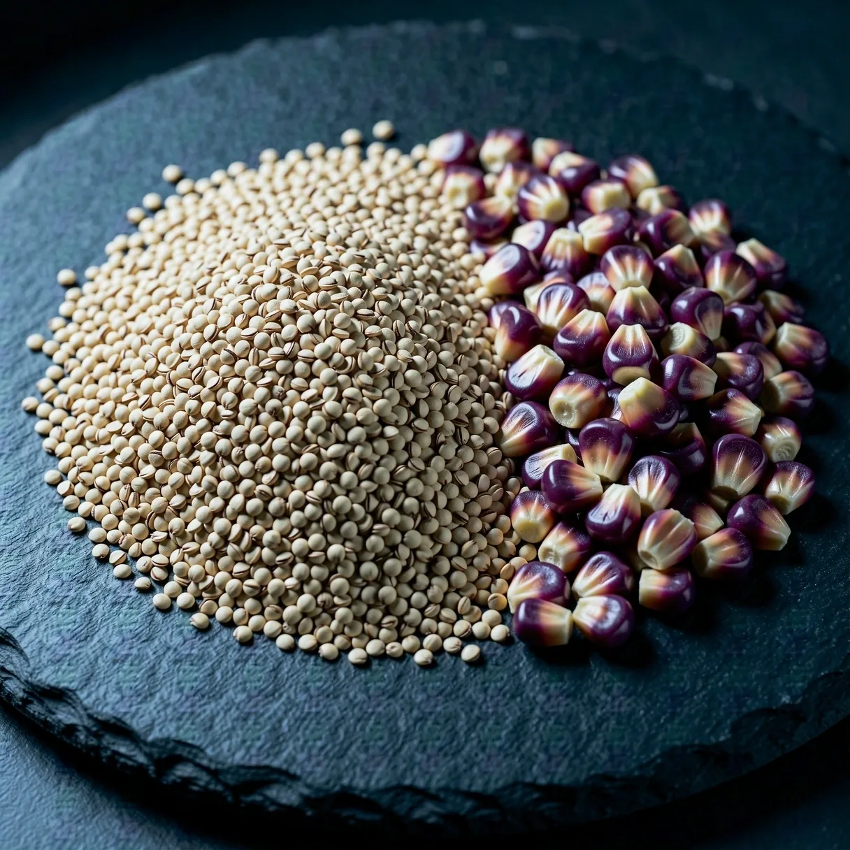 Textura de superalimento andino